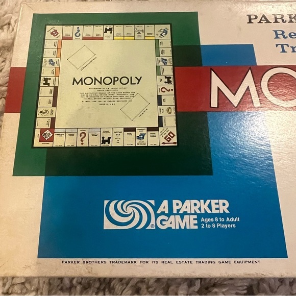Vintage 1961 Monopoly Board Game by Parker Brothers Classic Original Complete - Picture 2 of 11